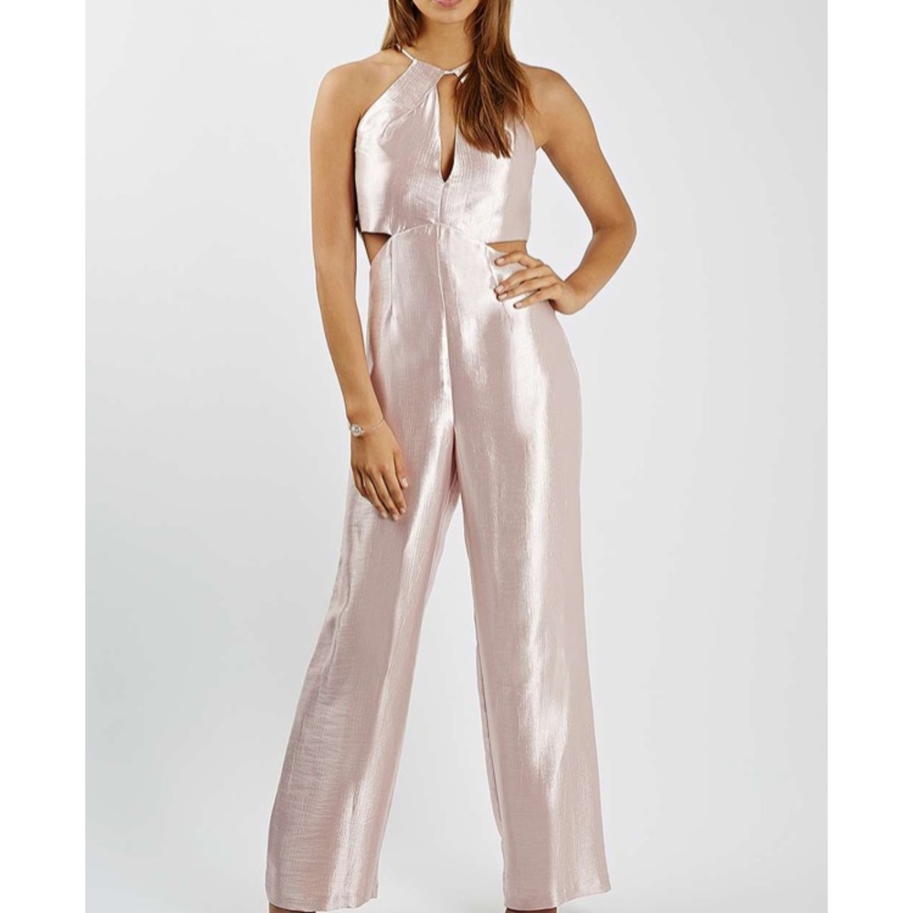 Rose Silk Jumpsuit